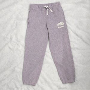 Roots Girls Youth Size 12 Purple Jogger Sweatpants – Cozy Cotton Blend